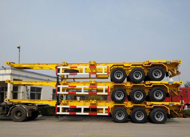 Tri Axle Skeleton Semi Trailer