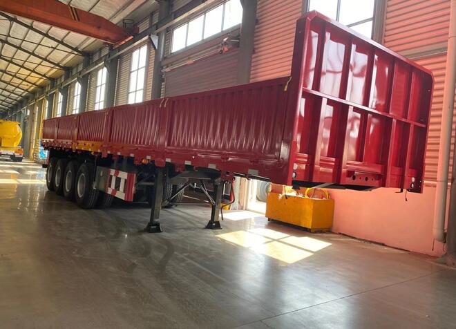 4 Axle Sidewall Truck Trailer