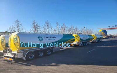 45,000 Liters Aluminum Alloy Tanker Trailer Will Be Sent To Laos