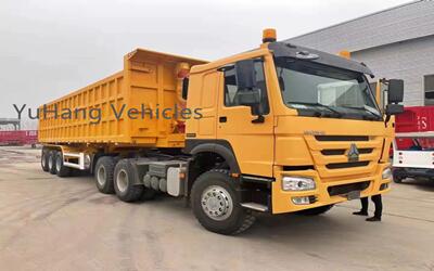 3 Axle Rear Tipping Semi Trailer Exported To Southeast Asia Market