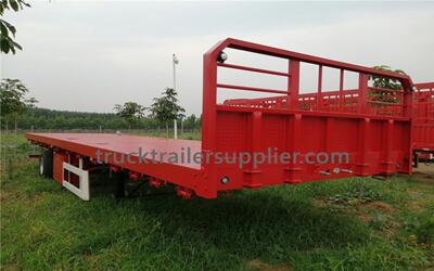 Flatbed Container Transport Trailer For Kenyan Customer