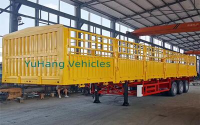 3 Axle 60 Tons Fence Cargo Semi Trailer Will Be Sent To Uganda