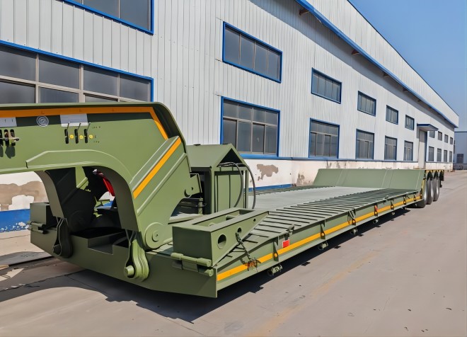 80 Ton Detachable Neck Semi Trailer