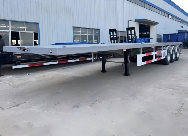 60 Ton Flatbed Truck Trailer