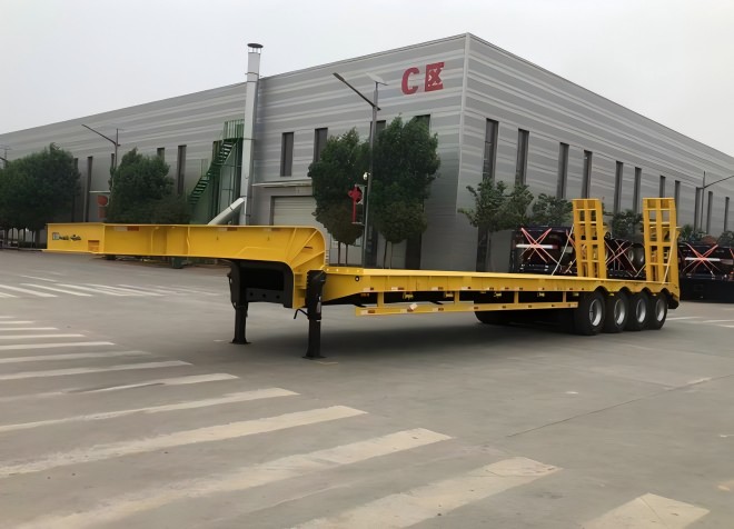 4 Axle Low Bed Semi Trailer