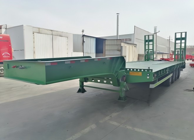 4 Axle Lowbed Truck Trailer